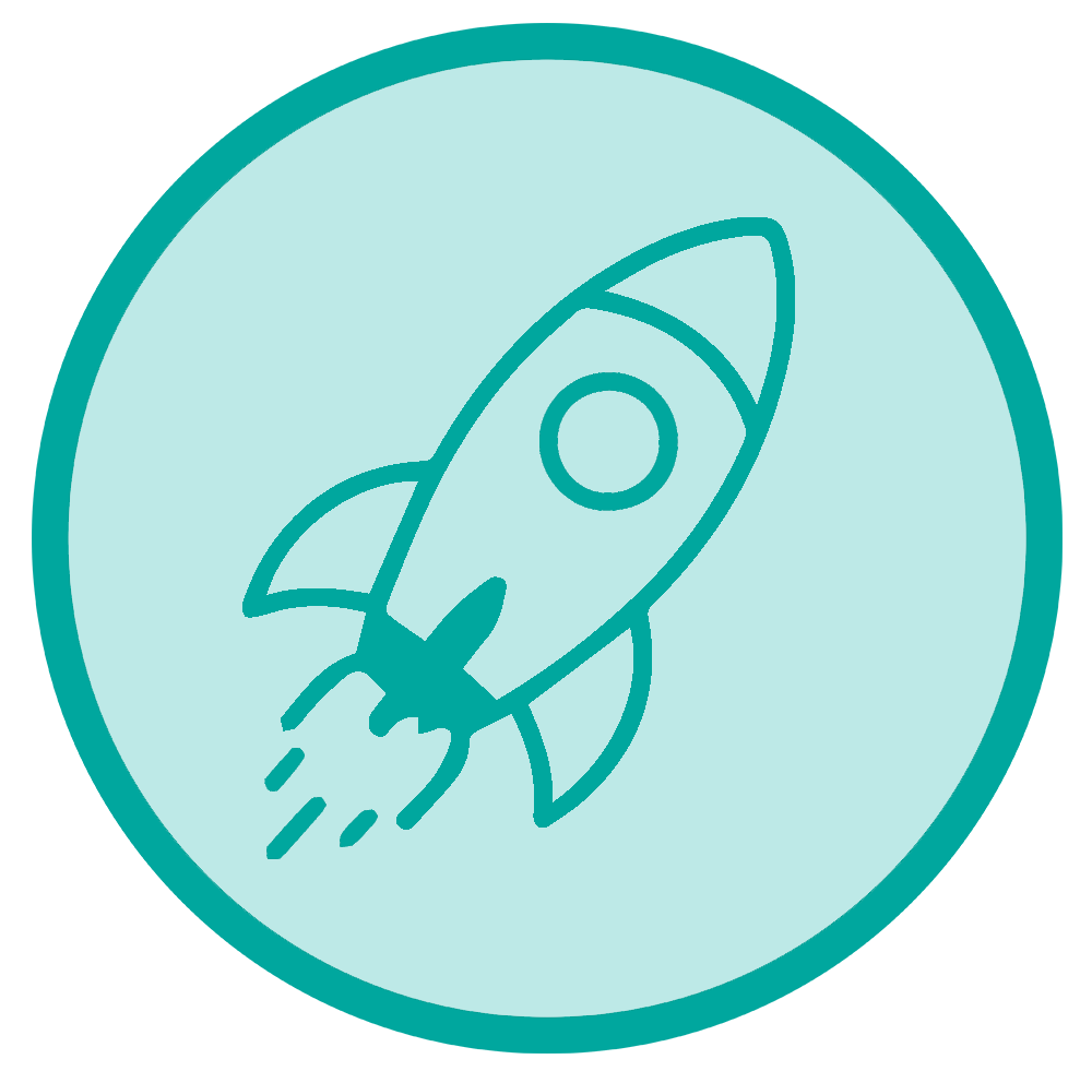 Doctor/profile icon with a stethoscope inside a teal circle badge